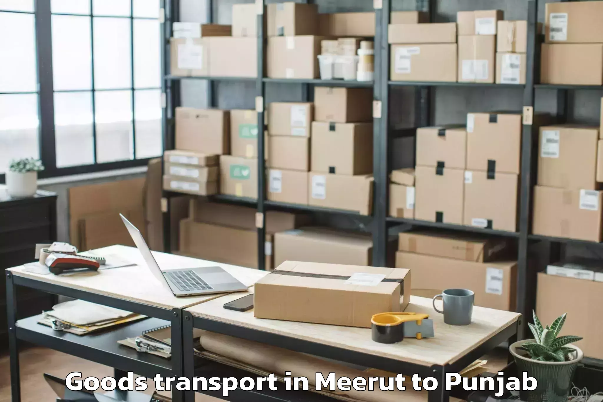 Quality Meerut to Kotkapura Goods Transport